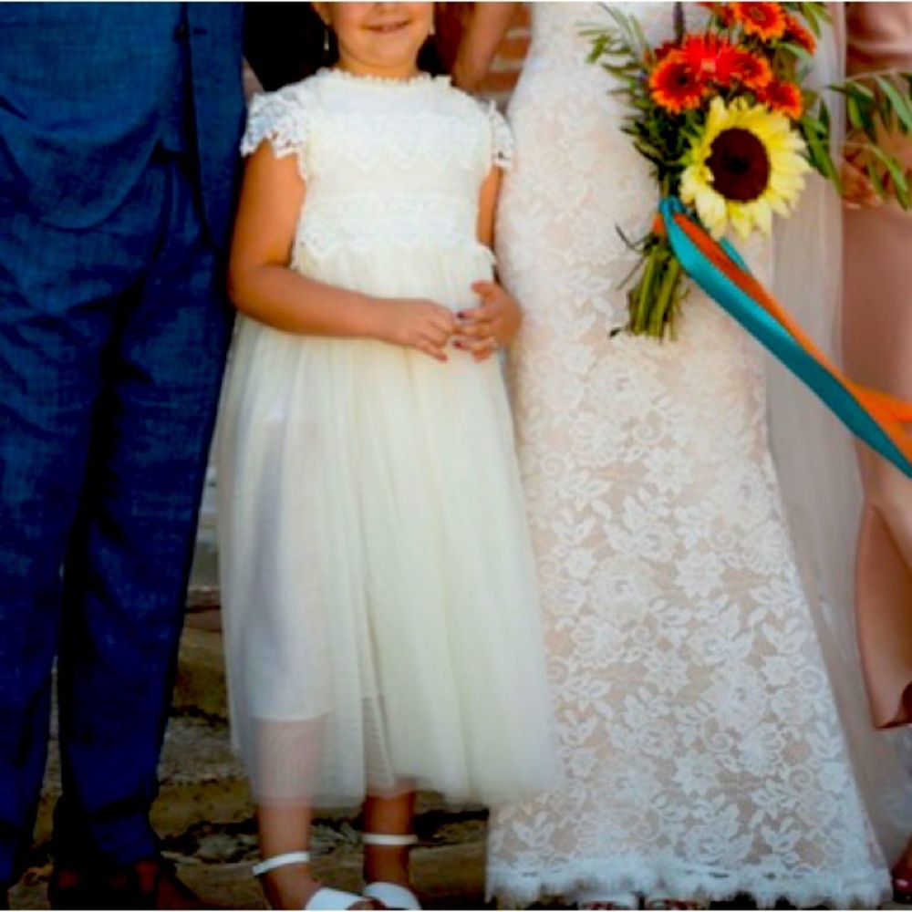 Flower girl Ivory Dress